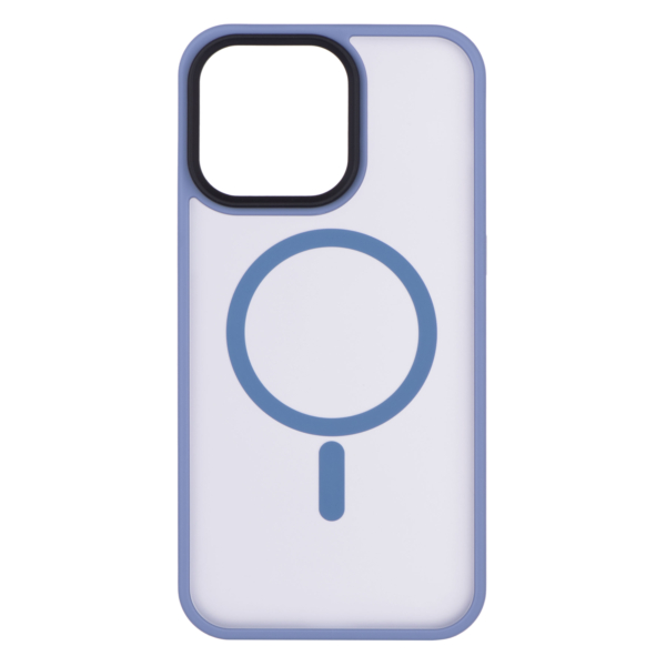 Чехол 2Е Basic для iPhone 15 Ultra, Soft Touch MagSafe Cover, синий светлый