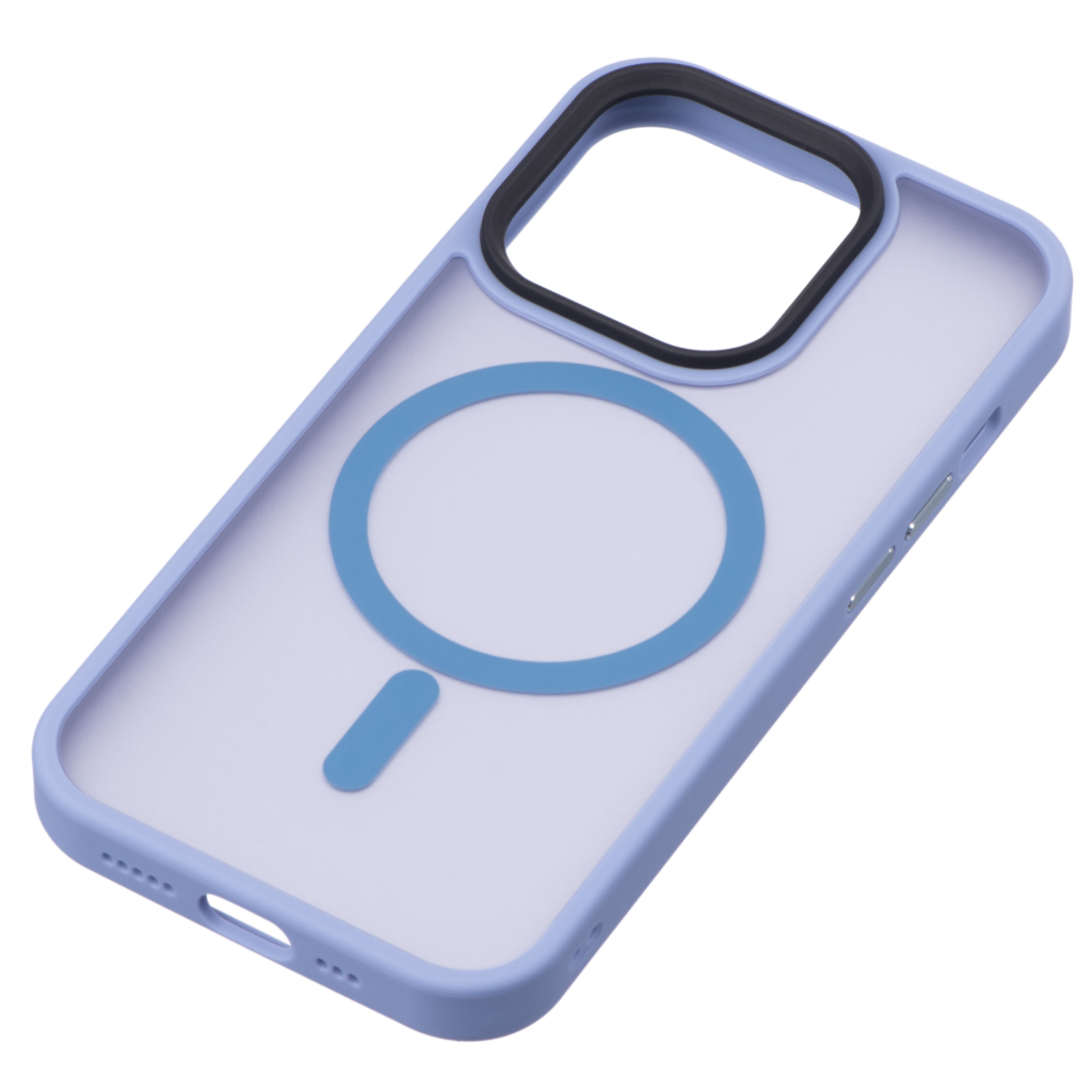 2Е Basic case for iPhone 15 Ultra, Soft Touch MagSafe Cover, Light Blue