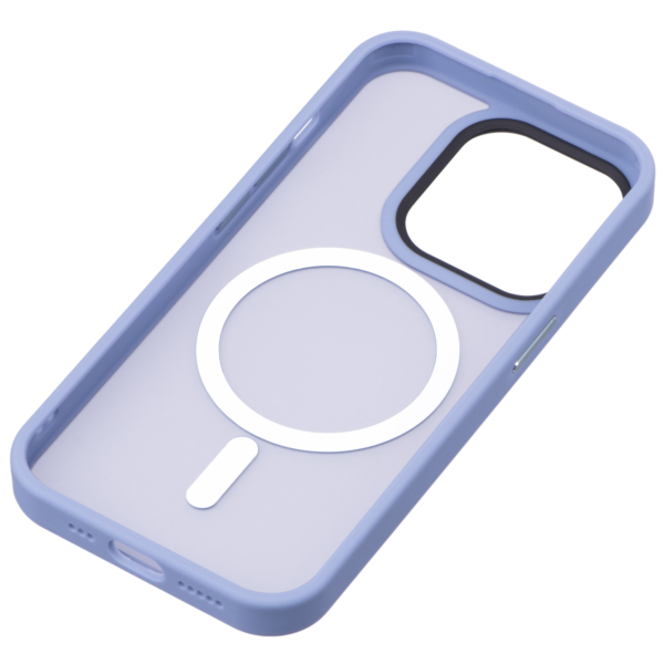 Чехол 2Е Basic для iPhone 15 Ultra, Soft Touch MagSafe Cover, синий светлый