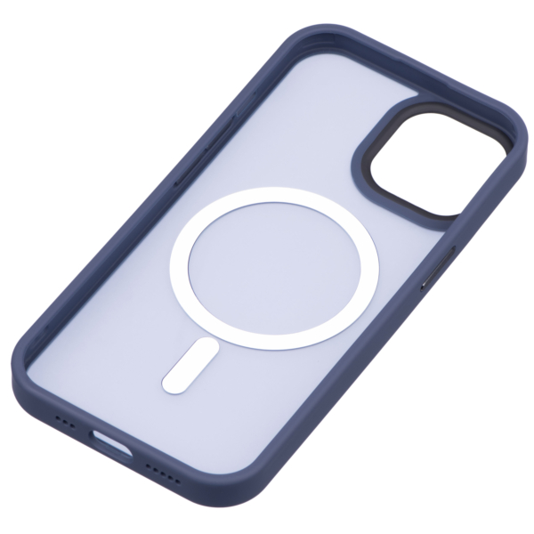 Чехол 2Е Basic для iPhone 15, Soft Touch MagSafe Cover, синий темный