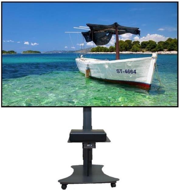 Mobile stand 2E for UST projector and 100″ALR screen