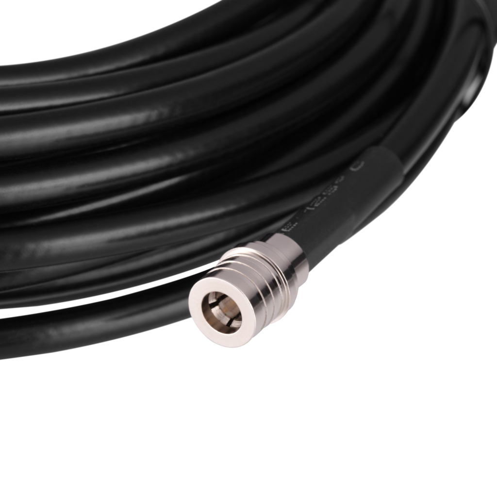 Antenna cable 2E for Alientech antennas, QMA male – QMA female, RG-223, 8 m