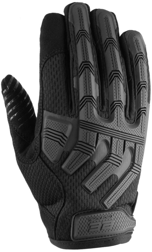 2E gloves, Full Touch, L, Black