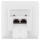 Front fase panel  2х Keystone 80×80 with grounding