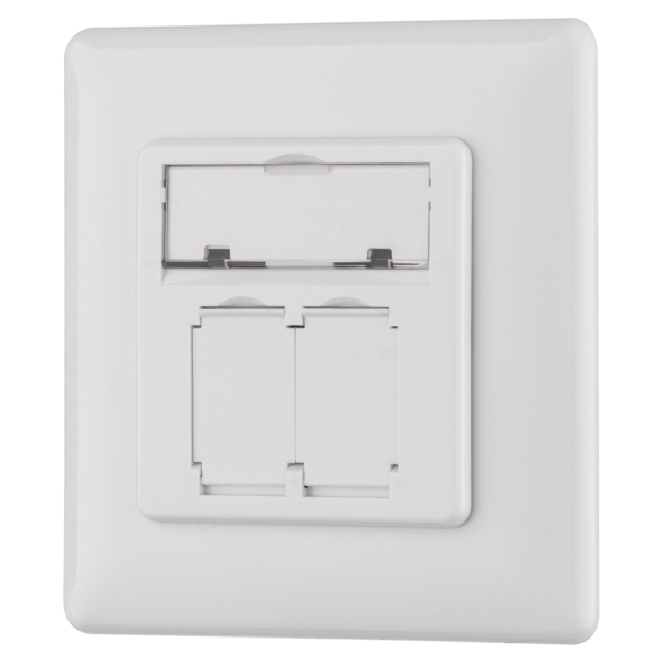 Front fase panel  2х Keystone 80×80 with grounding