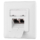 Front fase panel  2х Keystone 80×80 with grounding