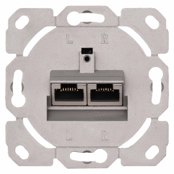 Front fase panel  2х Keystone 80×80 with grounding