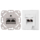 Front fase panel  2х Keystone 80×80 with grounding