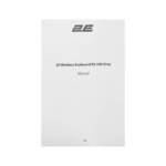 Клавіатура мембранна 2E KS240 110key, WL/BT, EN/UK, сіро-чорний