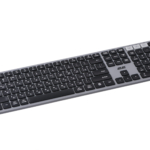 Клавіатура мембранна 2E KS240 110key, WL/BT, EN/UK, сіро-чорний
