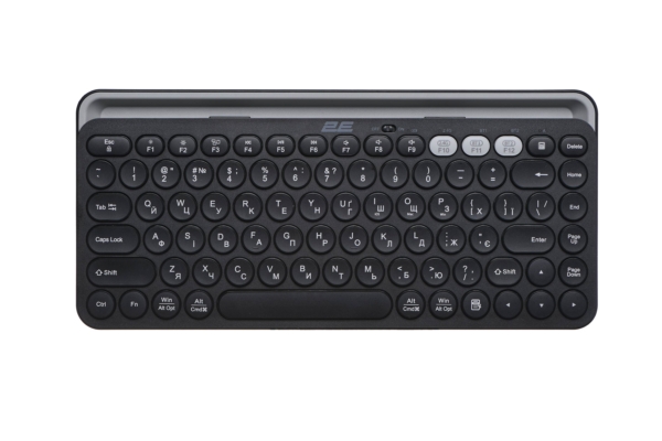 Клавіатура мембранна 2E KS250 84key, WL/BT, EN/UK, чорно-сірий