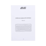 Клавіатура мембранна 2E KS250 84key, WL/BT, EN/UK, чорно-сірий