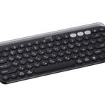 Клавіатура мембранна 2E KS250 84key, WL/BT, EN/UK, чорно-сірий