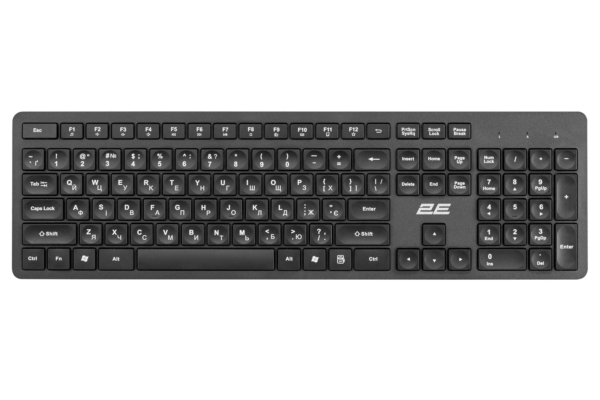 Комплект клавіатура та миша 2E MK420 WL, EN/UK, чорний