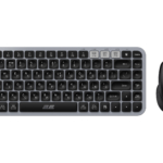 Комплект клавіатура та миша 2E MK430 WL/BT, EN/UK, сіро-чорний