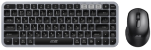 2E Combo keyboard and mouse MK430 WL/BT, EN/UK, grey-black