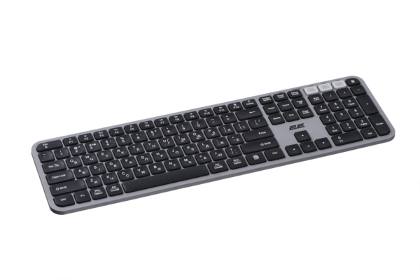 Комплект клавиатура и мышь 2E MK440 WL/BT, EN/UK, серо-чёрный
