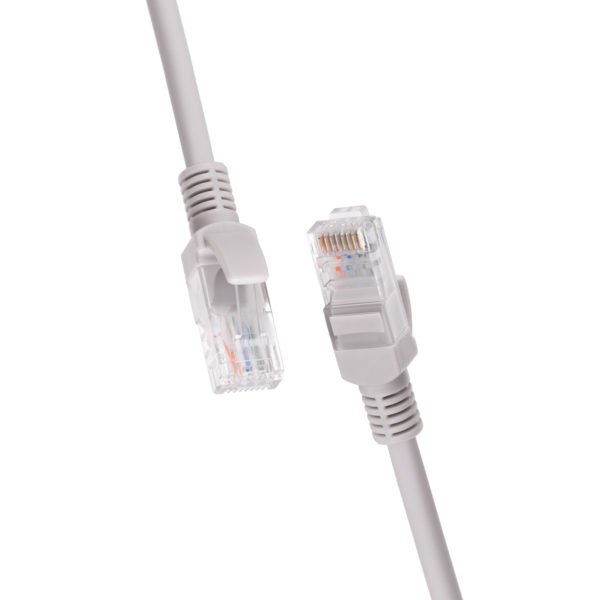 Patch cord  2E Cat 5e,UTP,RJ45, 26AWG ,7/0.16 Cu, 5.00 m, LSZH,Grey