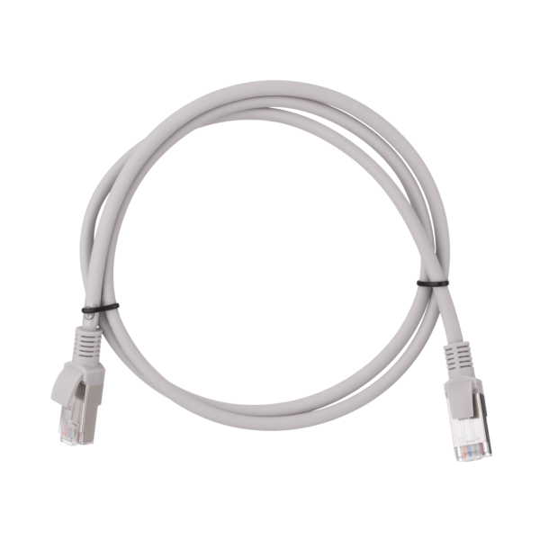 Патч-корд 2E САТ 5e, FTP, 1м, 26AWG, RJ45, 7/0.16, Cu, LSZH, серый