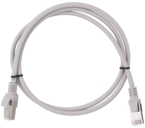Патч-корд 2E САТ 5e, FTP, 1м, 26AWG, RJ45, 7/0.16, Cu, LSZH, сірий
