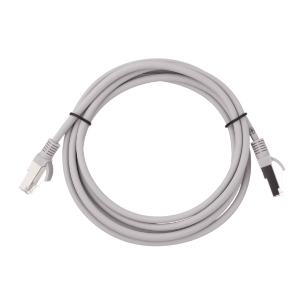 Патч-корд 2E САТ 5e, FTP, 3м, 26AWG, RJ45, 7/0.16, Cu, LSZH, серый