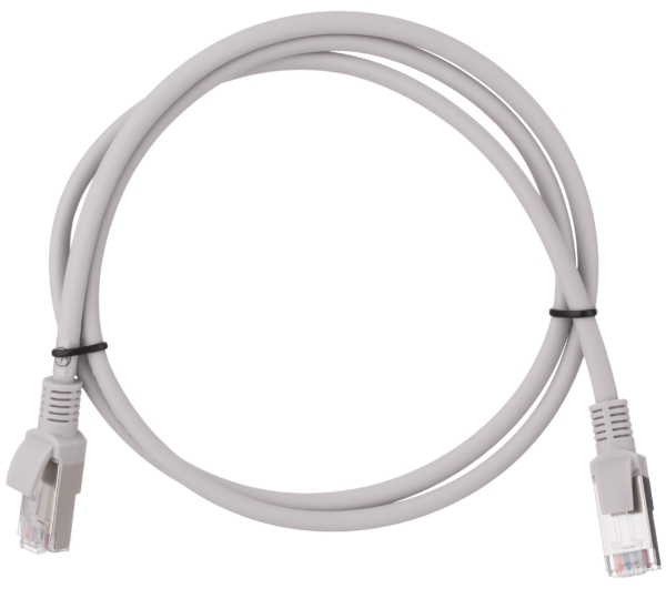 Патч-корд 2E САТ 5e, FTP, 0.50м, 26AWG, RJ45, 7/0.16, Cu, LSZH, серый