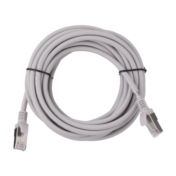 Патч-корд 2E САТ 5e, FTP, 5м, 26AWG, RJ45, 7/0.16, Cu, LSZH, серый