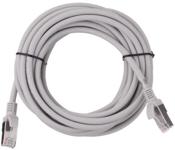 Патч-корд 2E САТ 5e, FTP, 5м, 26AWG, RJ45, 7/0.16, Cu, LSZH, серый