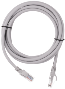 Patch cord  2E Cat 6,UTP,RJ45, 26AWG ,7/0.16 Cu, 3.00 m, LSZH,Grey