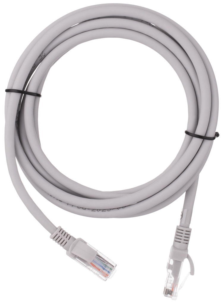 Patch cord  2E Cat 6,UTP,RJ45, 26AWG ,7/0.16 Cu, 3.00 m, LSZH,Grey