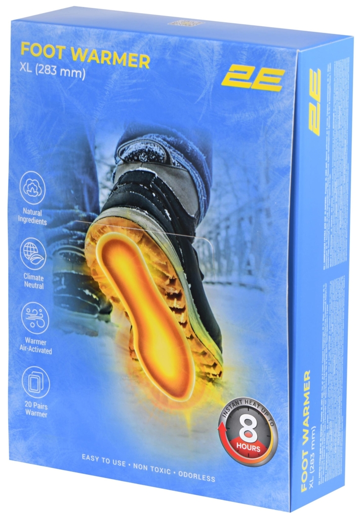 2E Chemical foot warmer size XL (283mm), up to 8 hours