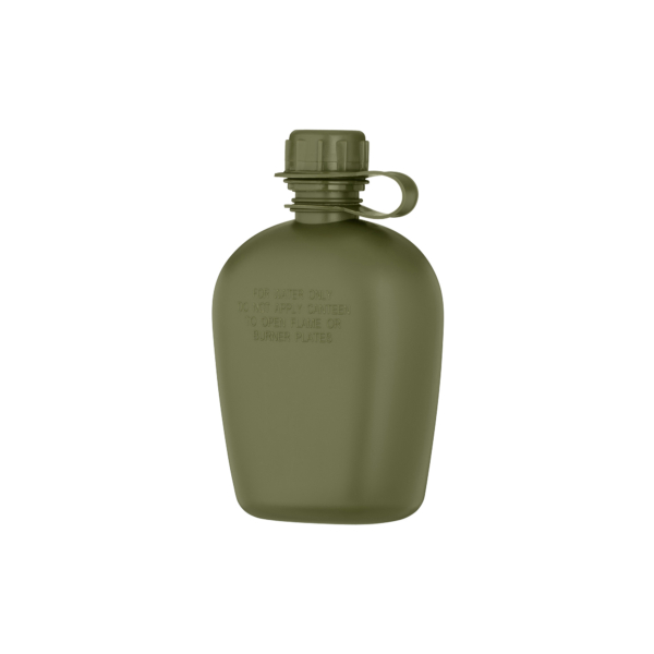 2E Tactical Фляга тактична у чохлі Flask WB01, 1л, з кружкою для їжі, олива