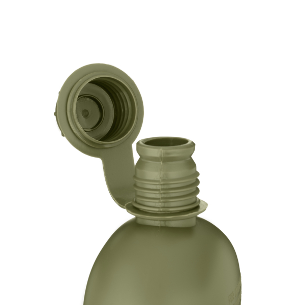 2E Tactical Фляга тактична у чохлі Flask WB01, 1л, з кружкою для їжі, олива