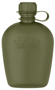 Фляга тактична у чохлі 2E Flask WB01, 1л, з кружкою для їжі, олива