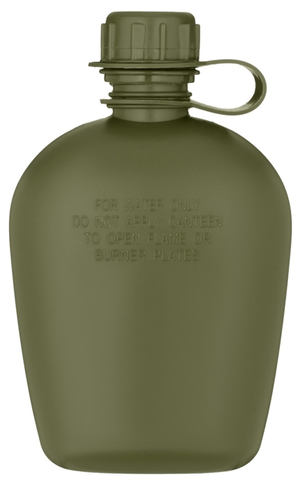 2E Tactical flask in a cover Flask WB01, 1l, with a mug for food, olive