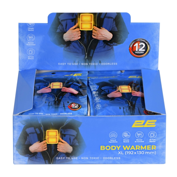 2E Tactical Chemical body warmer size XL (192x130mm), adhesive, up to 12 hours – 20 pcs