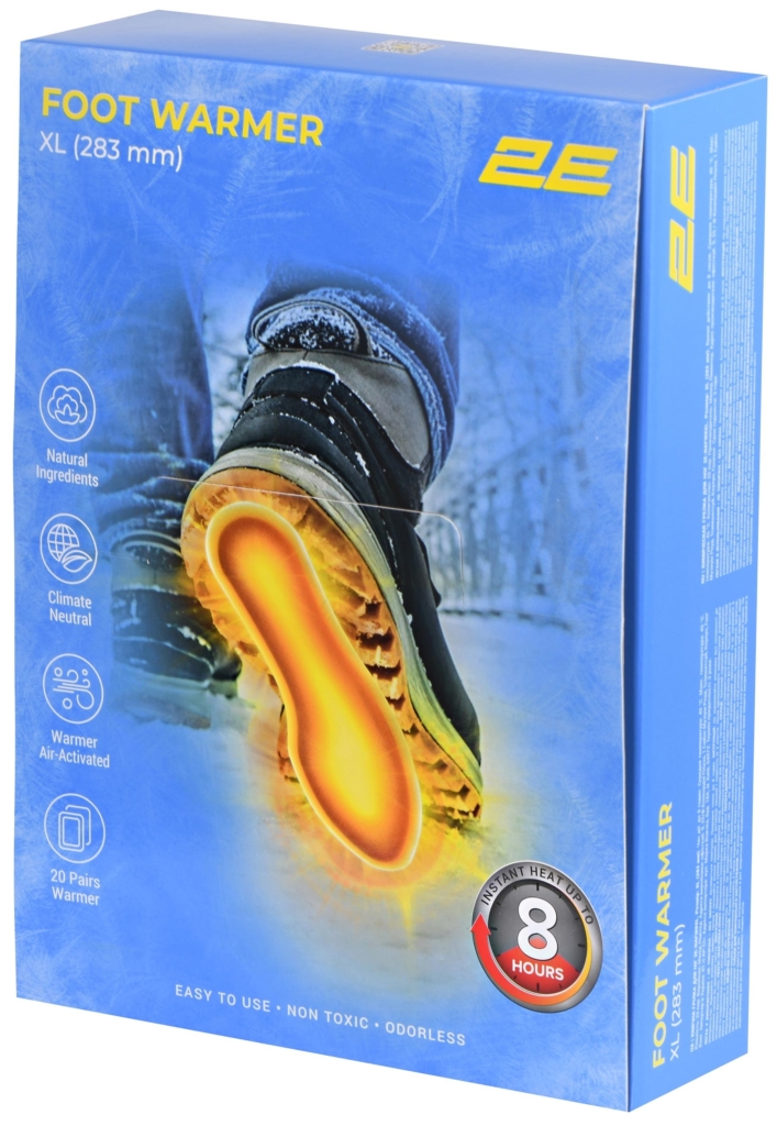 2E Chemical foot warmer size XL (283mm), up to 8 hours – 20 pairs