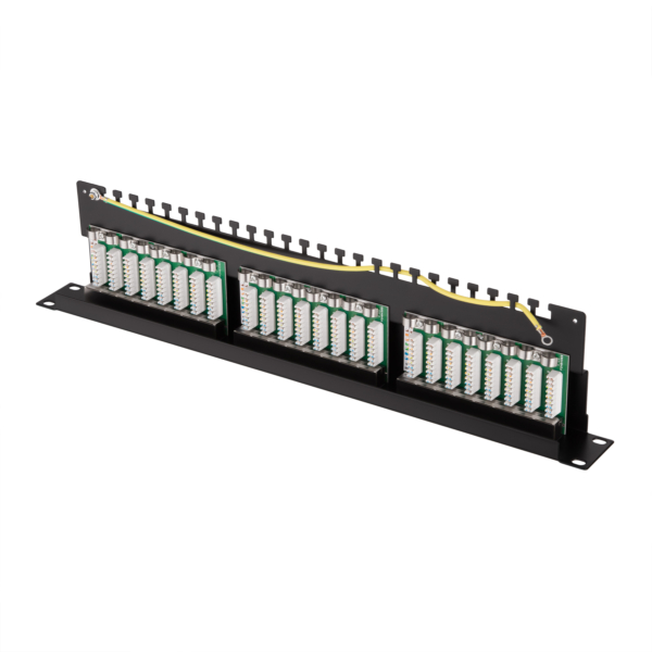 Патч-панель 2E САТ 5e, FTP, 19″, 1U, 24 порти, зібрана