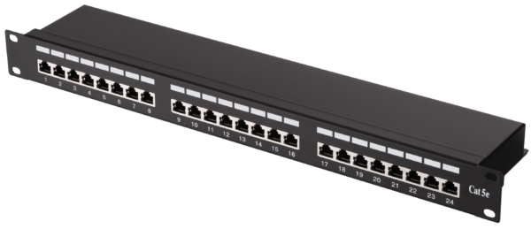 Патч-панель 2E САТ 5e, FTP, 19″, 1U, 24 порти, зібрана