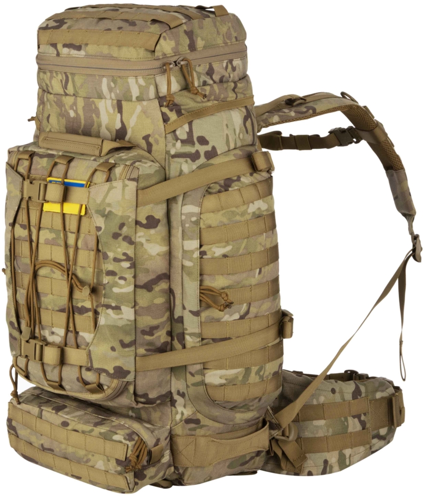 Рюкзак тактичний 2Е, 90L, LargeCap, Molle, камуфляж