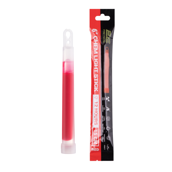 2E Tactical Chemical light GS6, 15 cm, 12 hours, red