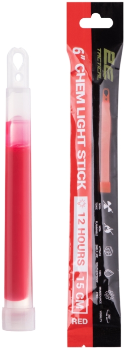 2E Tactical Chemical light GS6, 15 cm, 12 hours, red