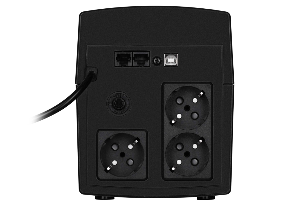 2E DD1500, 1500VA/900W, LCD,USB, 3xSchuko