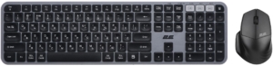 Комплект клавиатура и мышь 2E MK440 WL/BT, EN/UK, серо-чёрный