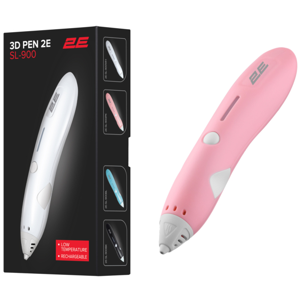 Ручка 3D 2E SL_900, PCL, Aкб 500mAh, розовий