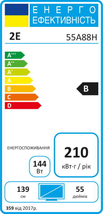 Телевизор 55″ 2E MiniLED 4K 60Hz Smart WebOS Black