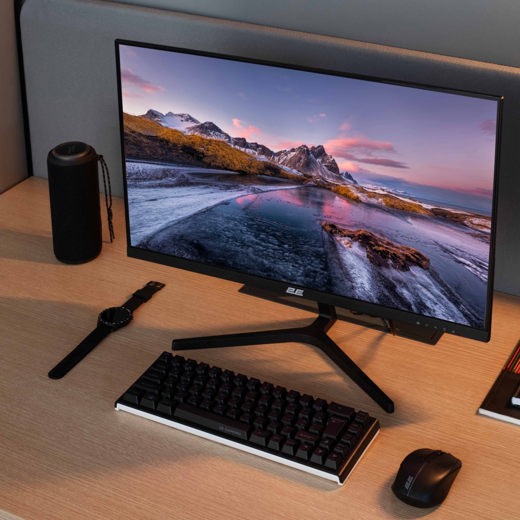 Monitor 2E 23.8″ D2423B D-Sub, HDMI, MM, IPS, 75Hz, FreeSync