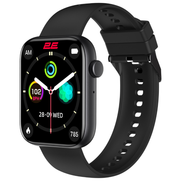 Смарт-годинник 2E Wave Plus 47мм, 1.8″, 240×286, BT 5.3, Чорний