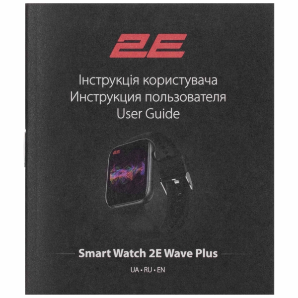 Смарт-годинник 2E Wave Plus 47мм, 1.8″, 240×286, BT 5.3, Чорний