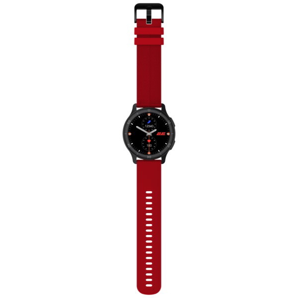 Смарт-годинник 2E Motion GT2 47мм, 1.32″, 360×360, BT 5.2, Чорно-червоний